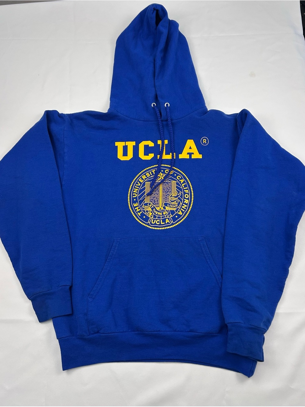 Hanes Royal Blue UCLA Crewneck Sweatshirt with Yellow Seal